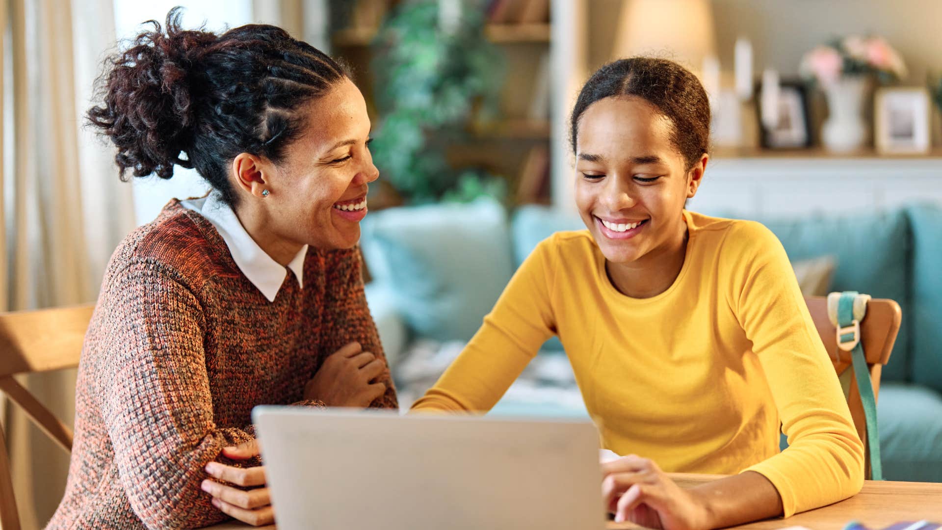 loving mom setting clear boundaries with her daughter