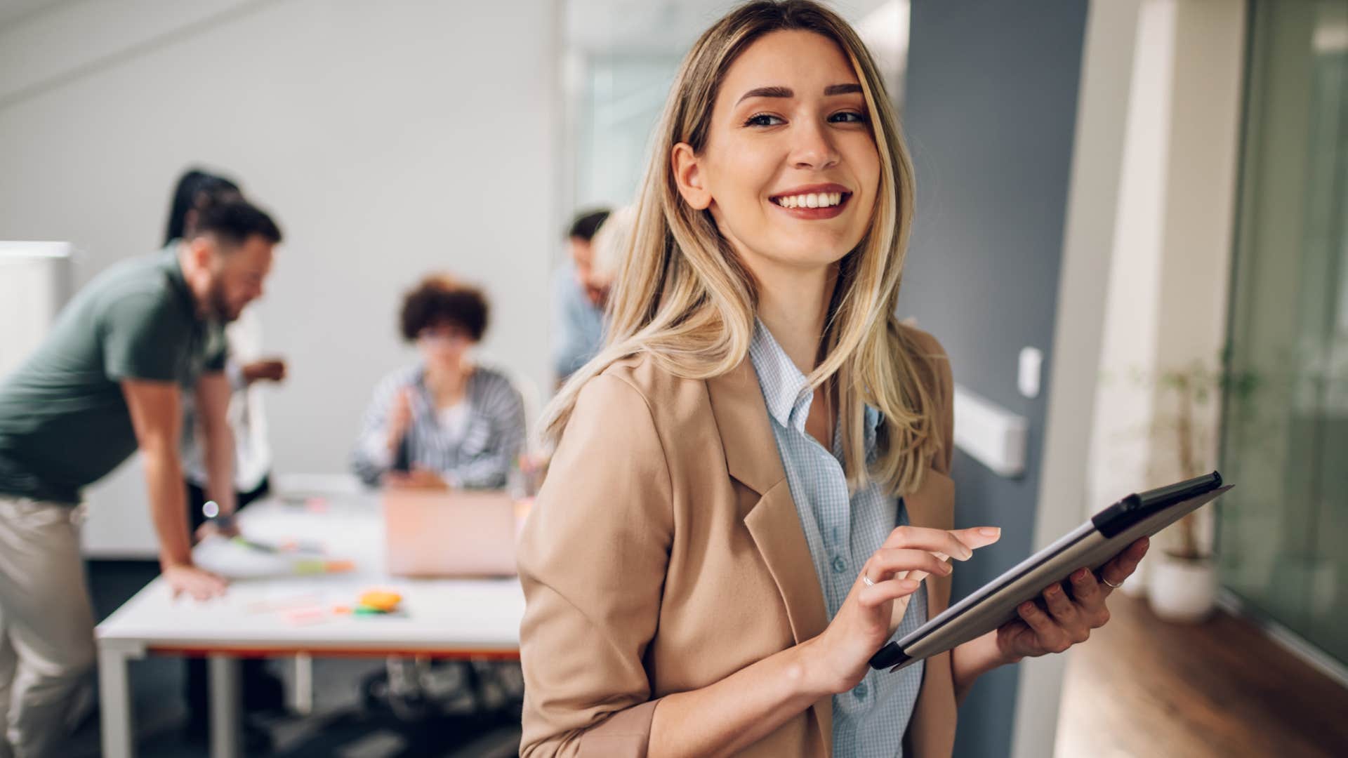 professional Gen Z woman in the office