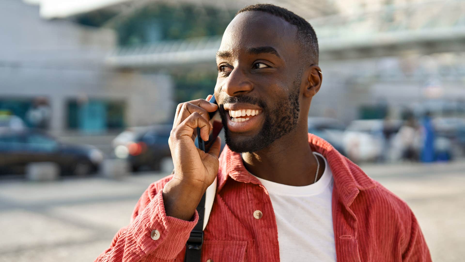 man politely ending a phone call without making it awkward