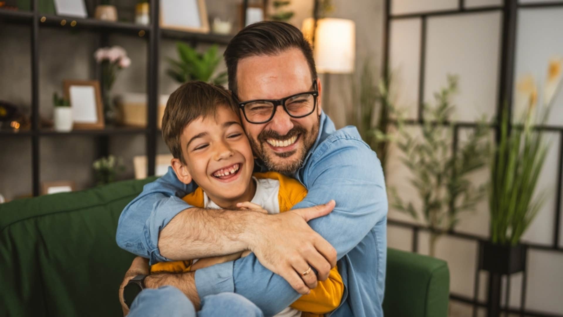 dad believing little boy should be seen and heard