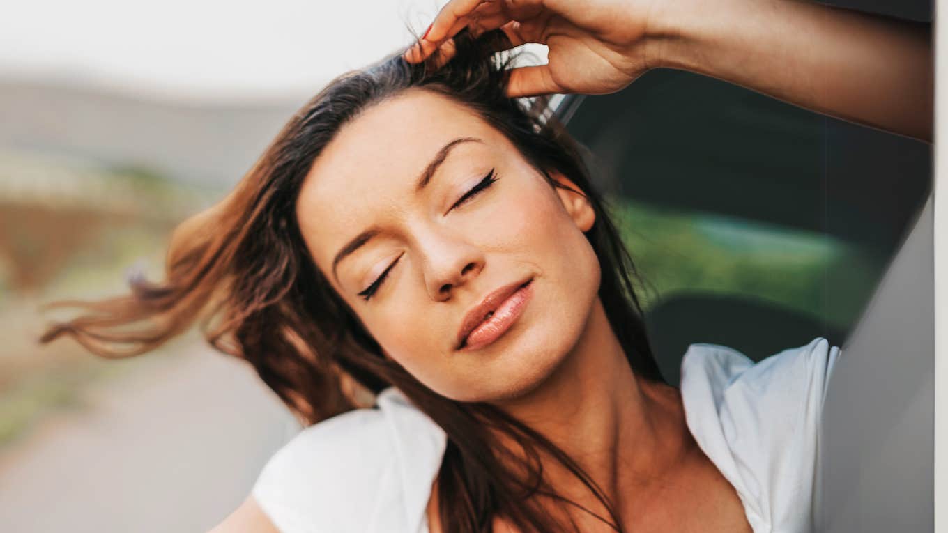 Being In Love Literally Alters Your Brain — Here’s How, According To Biological Anthropologist Euphoric woman in love, alters brain.