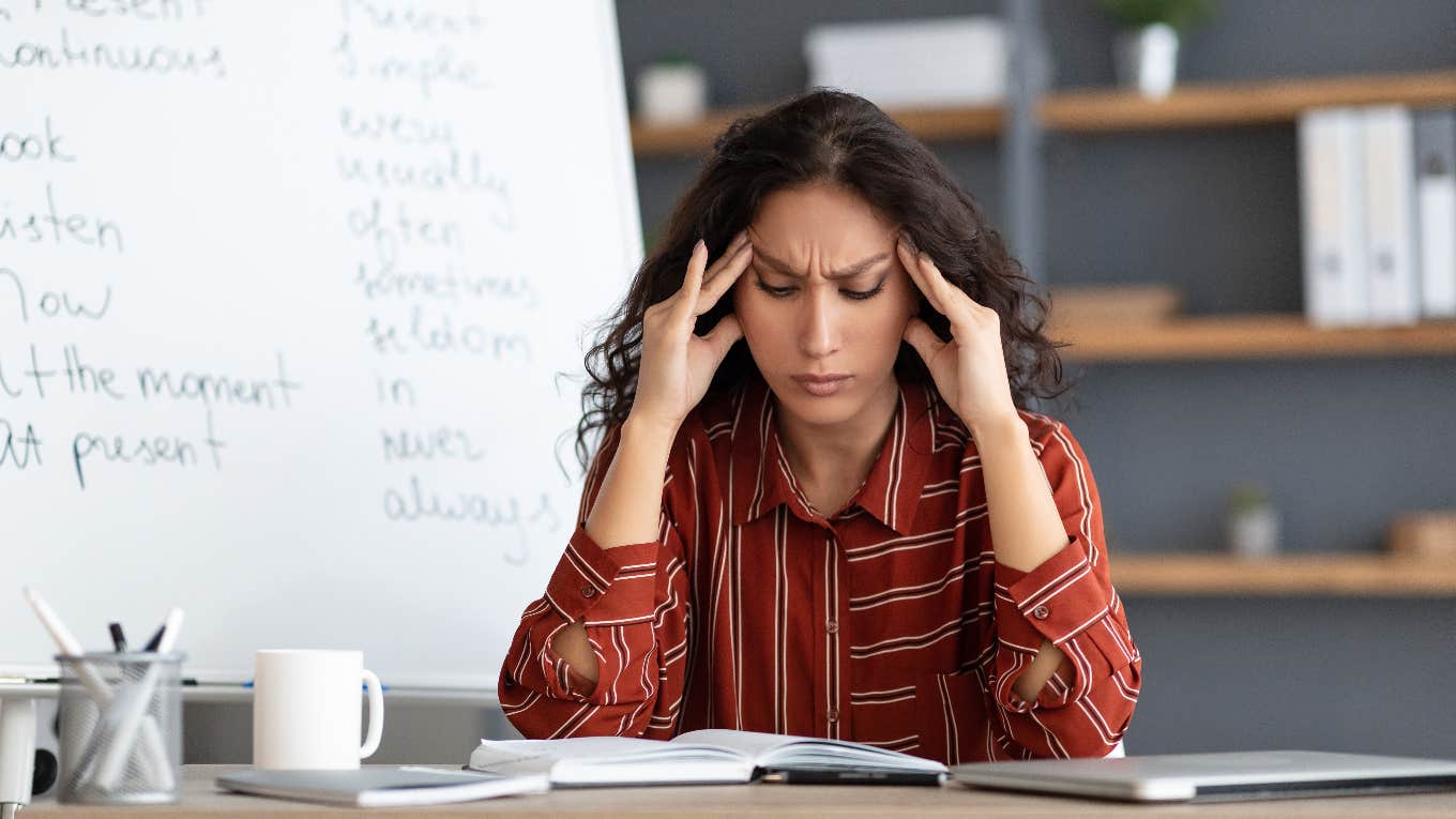 Teachers Say This School Year Was The Most Stressful Of Their Careers stressed teacher