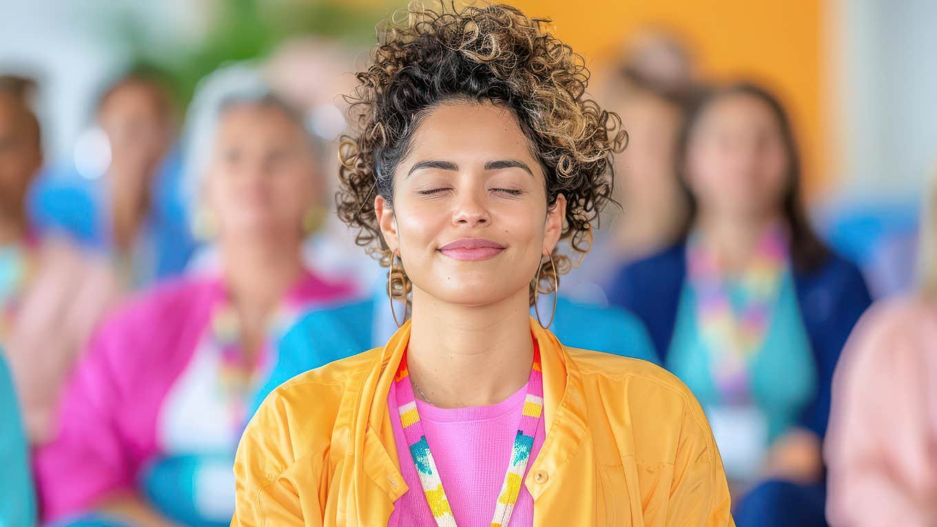 retrain your brain two minutes stress anxiety neuroscience woman meditating