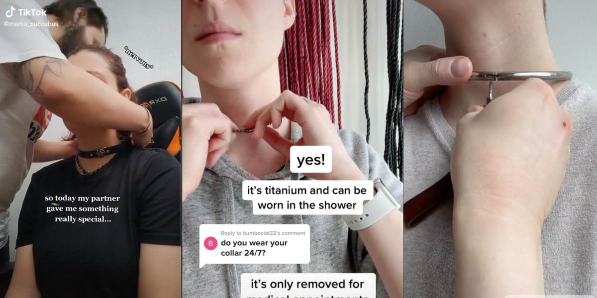 Couples Explain Why They Use Collars That Need To Be Removed With Tools To  Symbolize Their Relationships