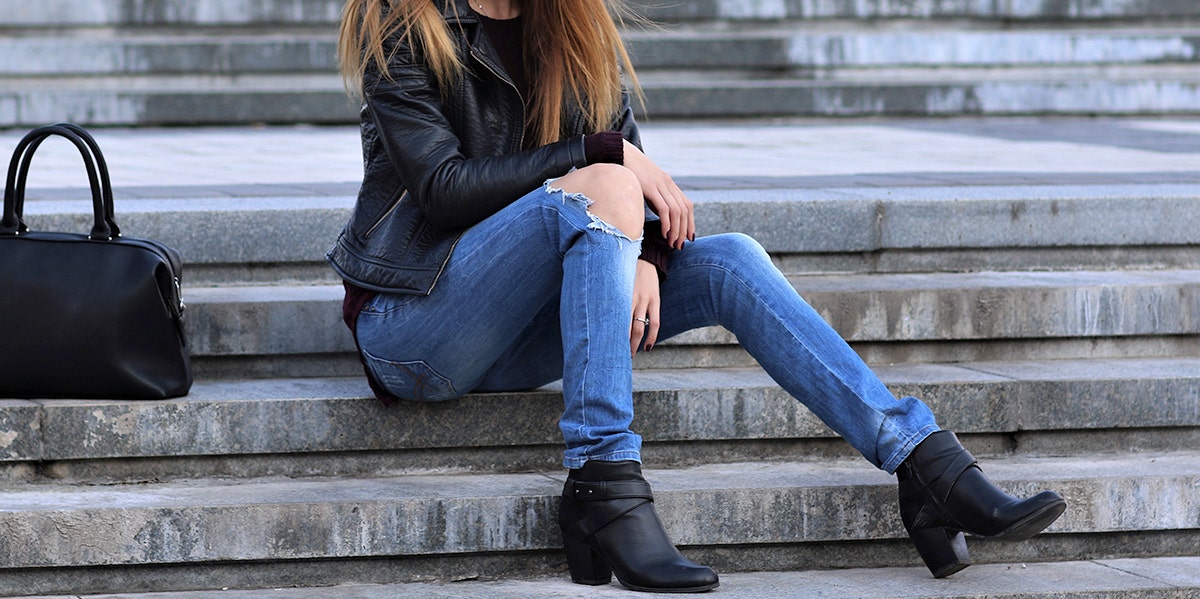 HOW TO WEAR A LEG BRACE WITH JEANS | SKINNY JEANS