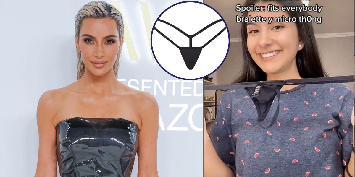 Kim Kardashian's Name For SKIMS Micro Thong Has Fans Gasping