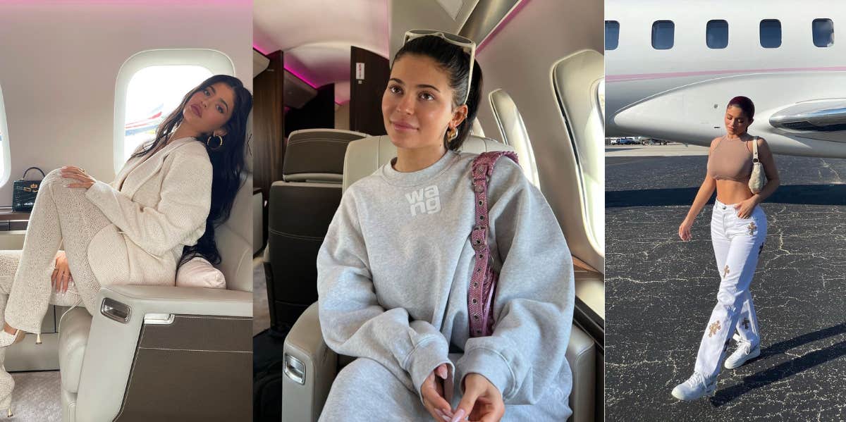 Kylie Jenner Boards A Private Plane For Weekend Getaway: Photo