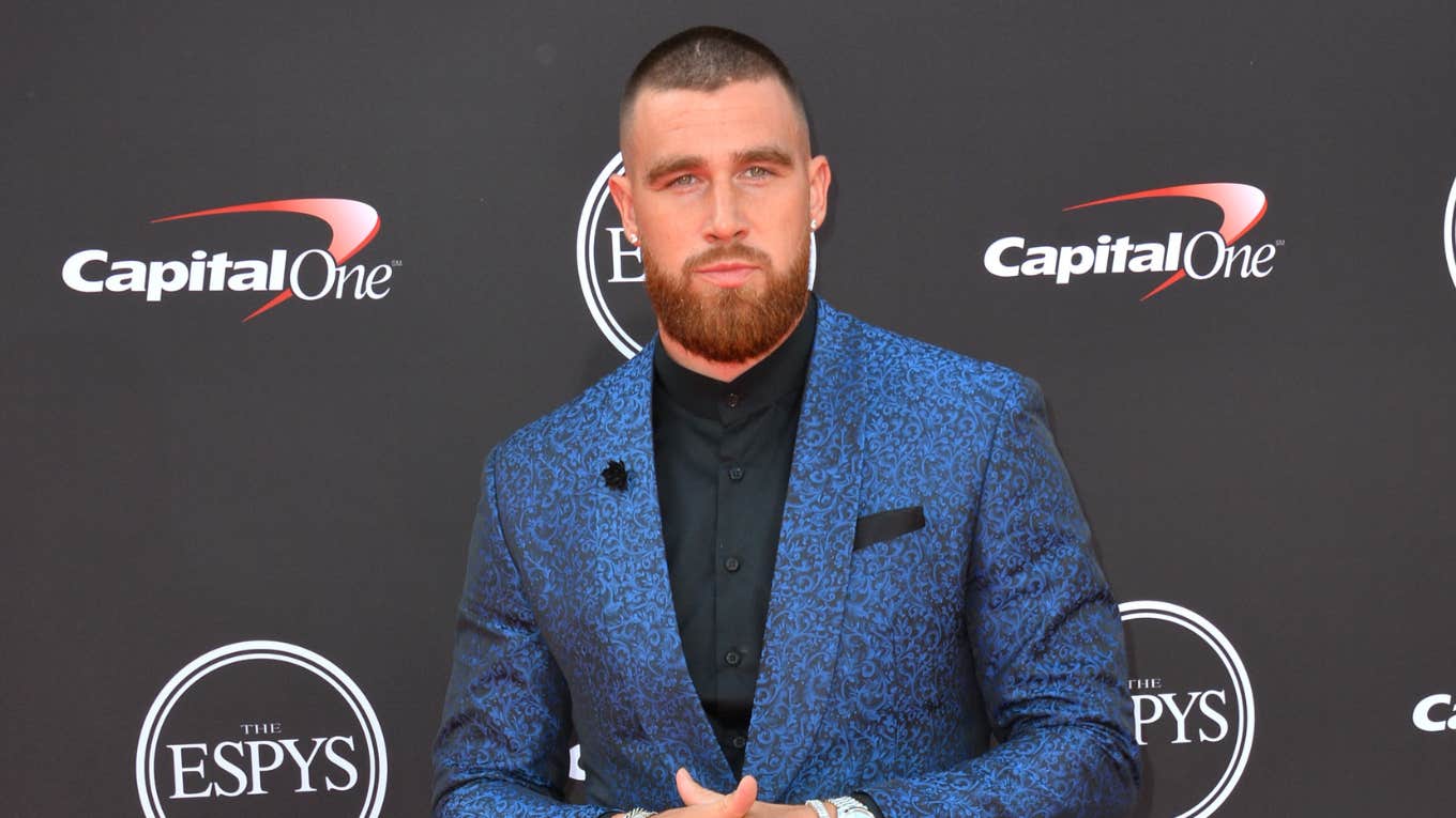 Travis Kelce mocked for denim game-day outfit before Taylor