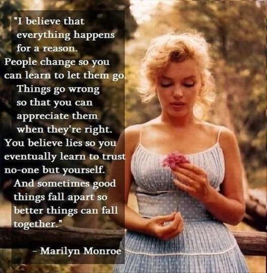 marilyn monroe quotes about life and love
