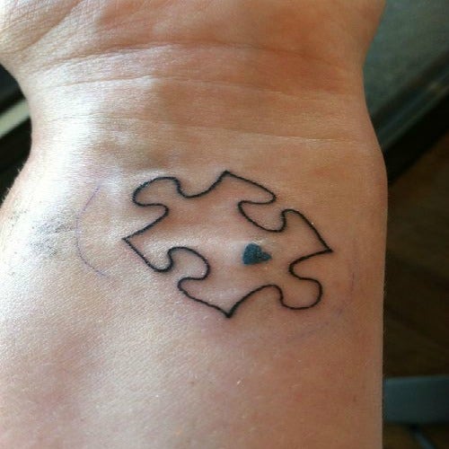 Alzheimers Ribbon by Laura Catalano TattooNOW