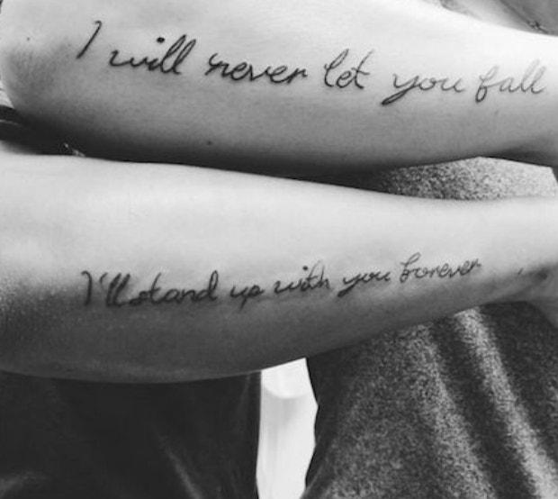 couple quotes tattoos
