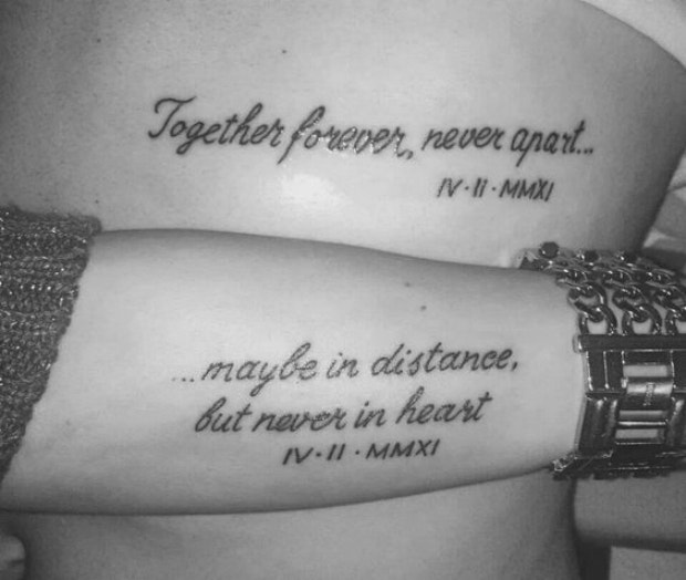 Couple Tattoo Quotes - Best Tattoo Ideas Gallery