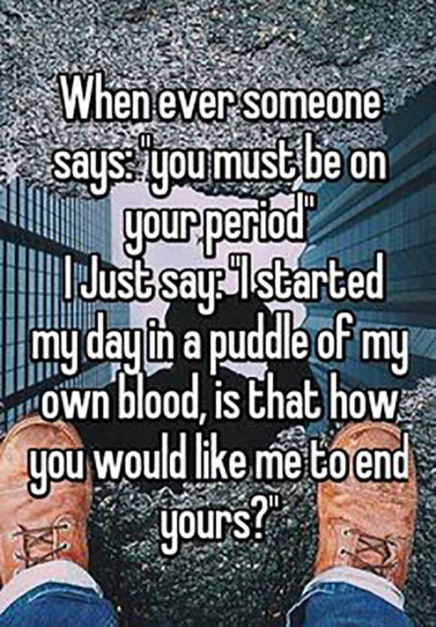 funny quotes about girls on their periods
