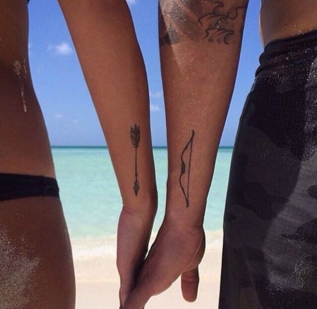 Matching Tattoos For The 6 Perfectly Compatible Zodiac Sign Couples |  Yourtango