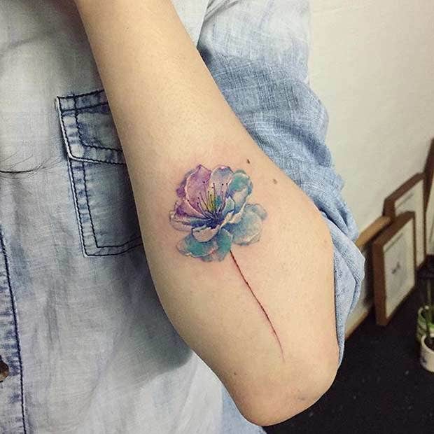 20 Watercolor Tattoos To Bring Color Back Into Your Life - Cultura Colectiva