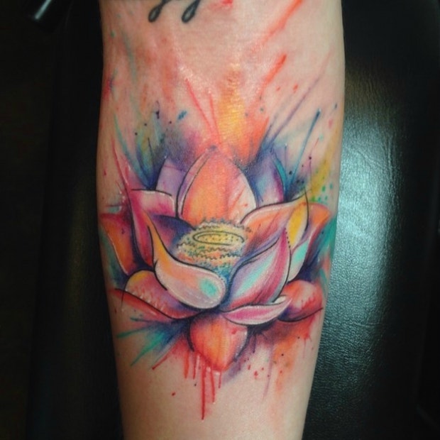 joeriley:watercolor-lotus-tattoo-watercolor-lotus-flower-tattoos-for-women