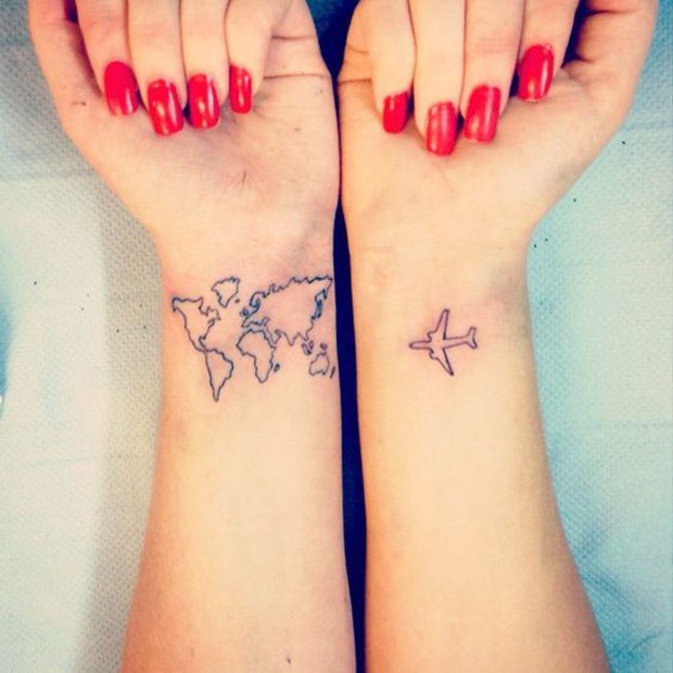 Buy Long Distance Couple Temporary Tattoo, Long Distance Relationship  Removable Tattoo, Matching Tattoo for Couple, Meaningful Tattoo for Lover  Online in India - Etsy