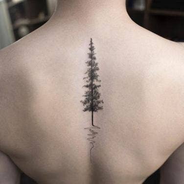 tattoo tree elegant