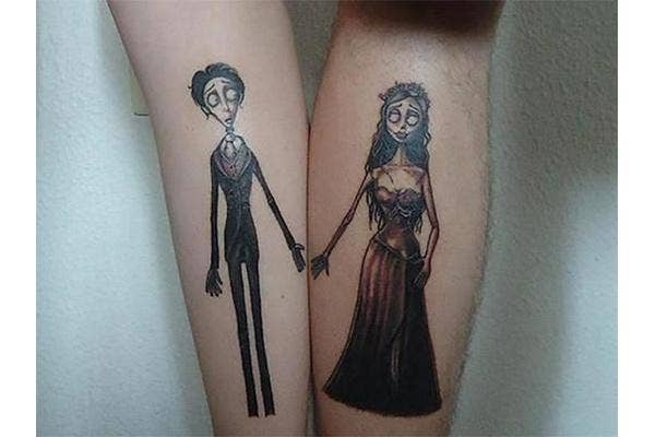 tattoo  realistic  corpse bride  emily  tim burton  color   butterfly   a photo on Flickriver