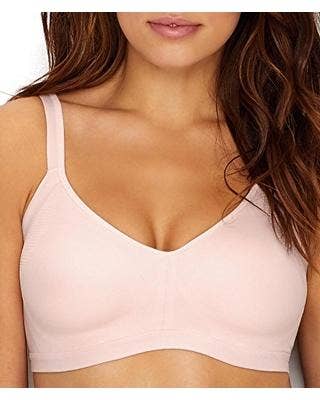 Warner's BLACK Easy Does It No Bulge Wirefree Contour Bra, US Small 