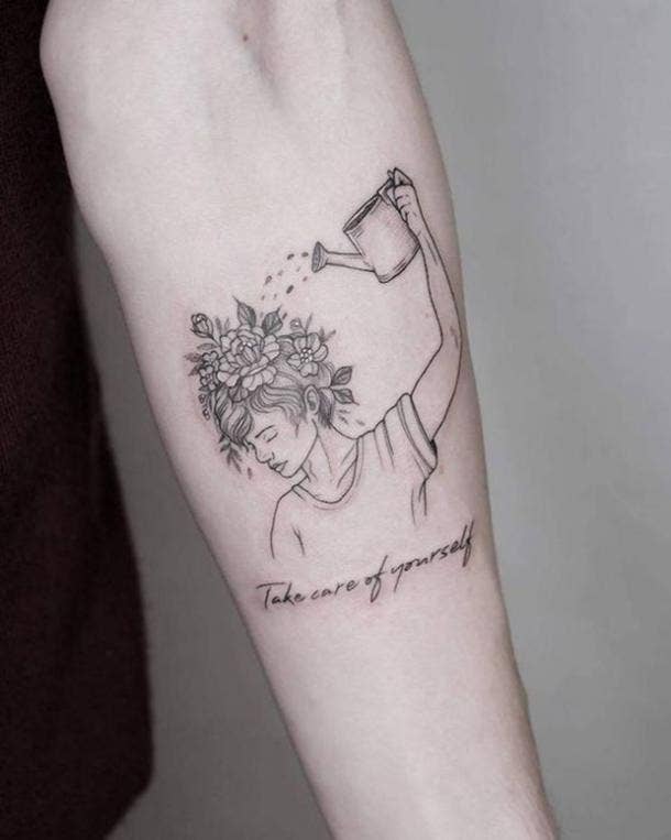 I Am Enough Script Manifestation Tattoo  Conscious Ink