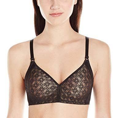 Women's Front-Close Wirefree Bra No Underwire Builtup Lace