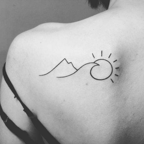 Entry #6 by Cheda for Simple 4 symbol nature tattoo | Freelancer