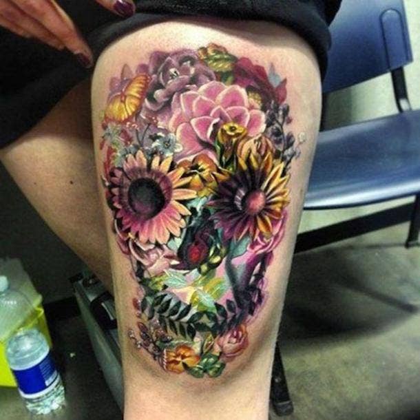 50 Best Sugar Skull Tattoo Designs & What The Tattoos Mean