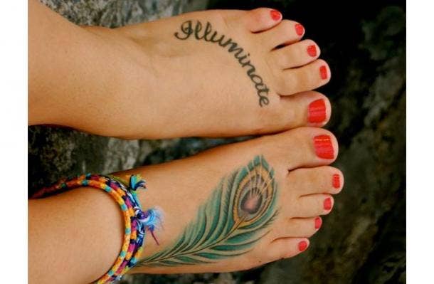 Traditional Rose And Snake Tattoo On a Foot by @alejog.m - Tattoogrid.net