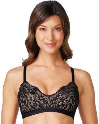 Warner's Bra Wirefree Floral Lace Escape Contour All Day Comfort