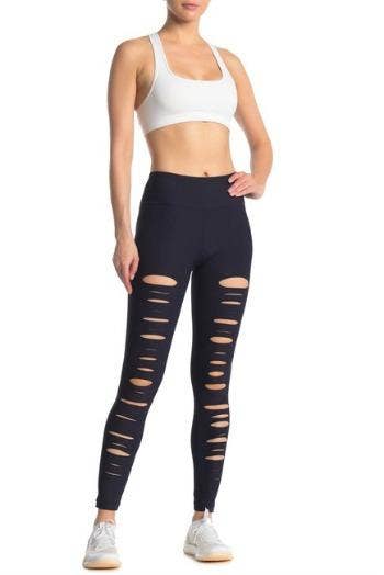Ripped Warrior Legging for Women - High Waist Tummy Control Yoga Pants  Workout Athletic Pants