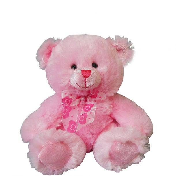 pink valentine teddy bear