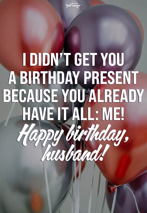 birthday wishes for husband funny