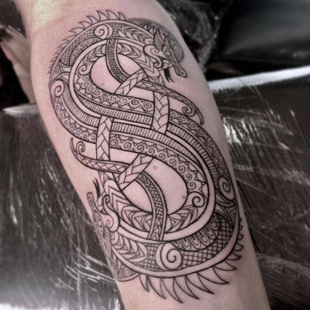 norse dragon tattoo