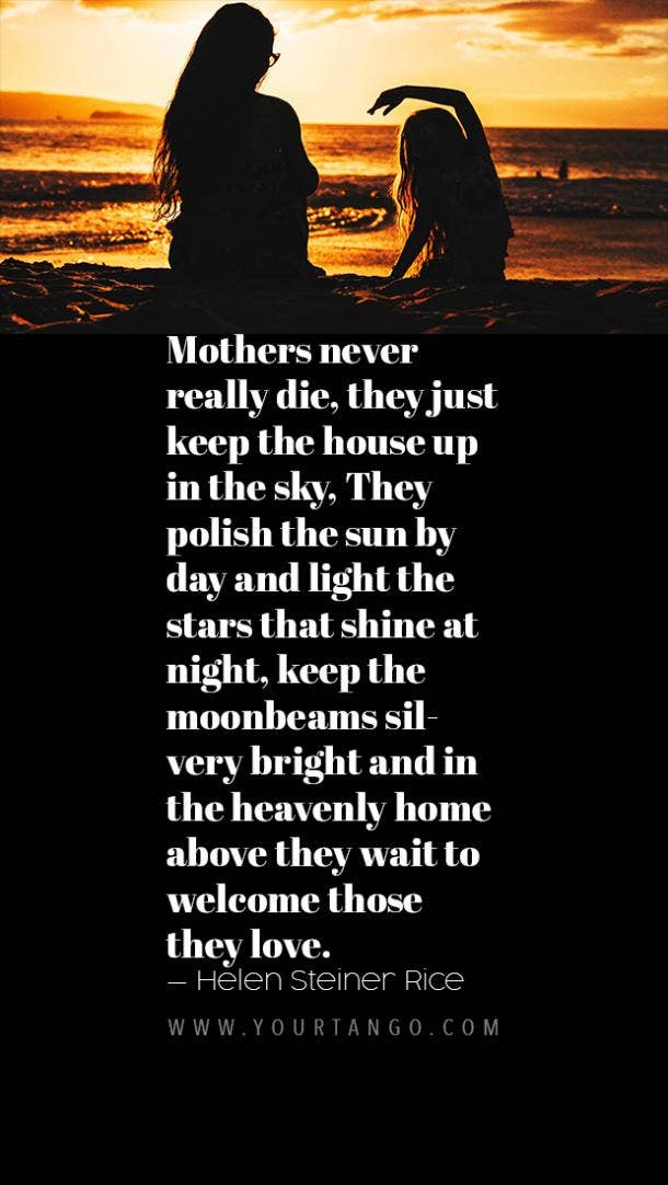 sad quotes about death of a mother