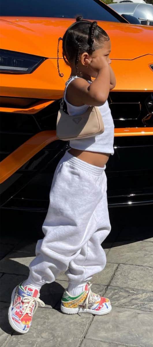 Kylie Jenner Got Stormi Webster a Mini Louis Vuitton-Covered