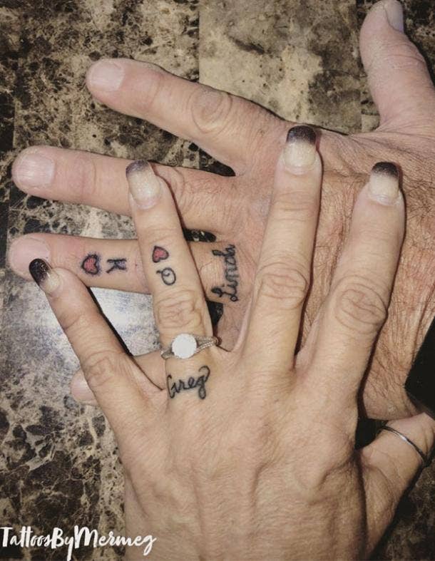 Wedding band tattoo Ring tattoo designs Ring finger tattoos