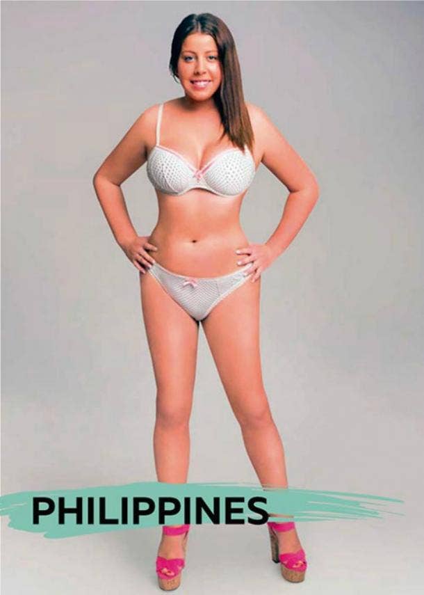 What 'Perfect' Female Body Types Look Like Around The World, By Country