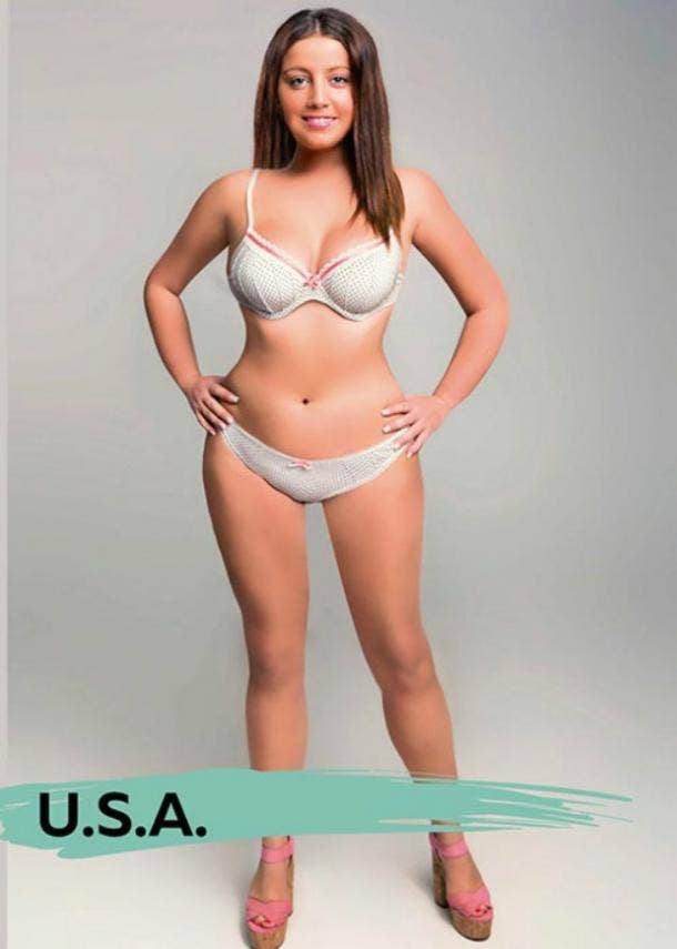 What 'Perfect' Female Body Types Look Like Around The World, By