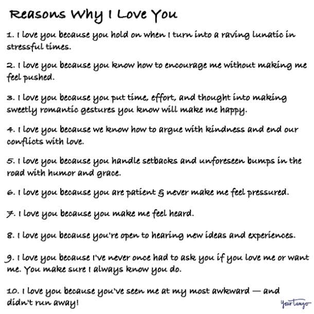 100 Reasons Why I Love You, The Ultimate Ideas List