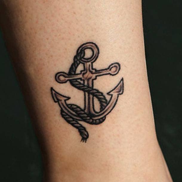 Anchor tattoo isolated icon design Royalty Free Vector Image