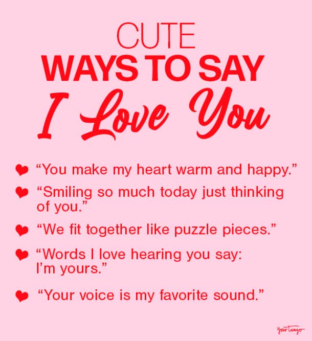 120 Cute & Creative Ways To Say 'I Love You