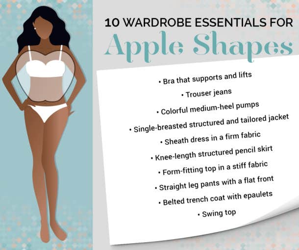 APPLE BODY SHAPE Woman Do's & Don'ts & How to Dress Your Body