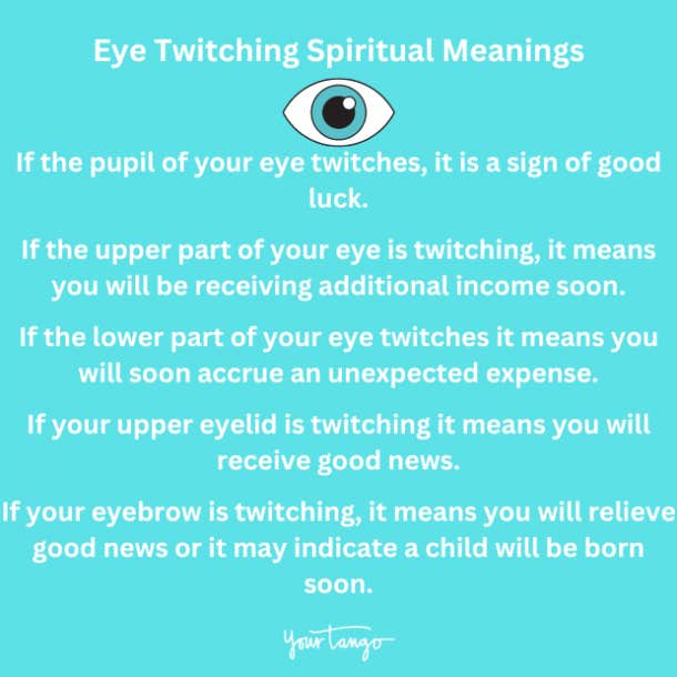 Left Eye Twitching Biblical Meaning  