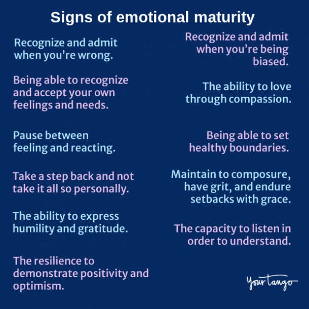 emotional immaturity
