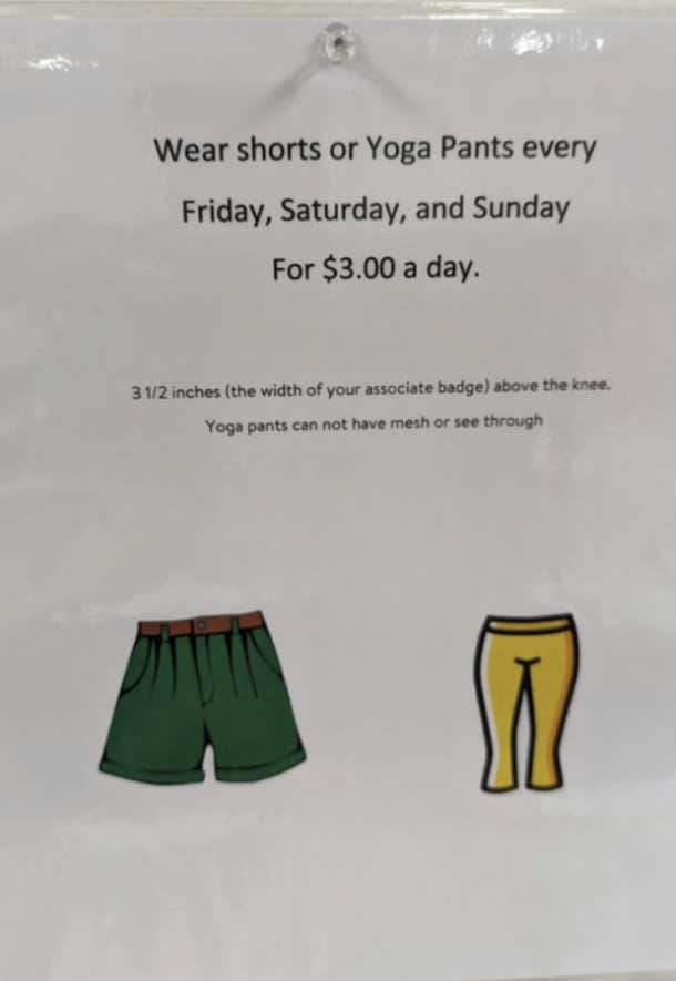 Employee Claims Walmart Asks Warehouse Workers To Pay $3 To Wear Shorts Or  Yoga Pants To Work