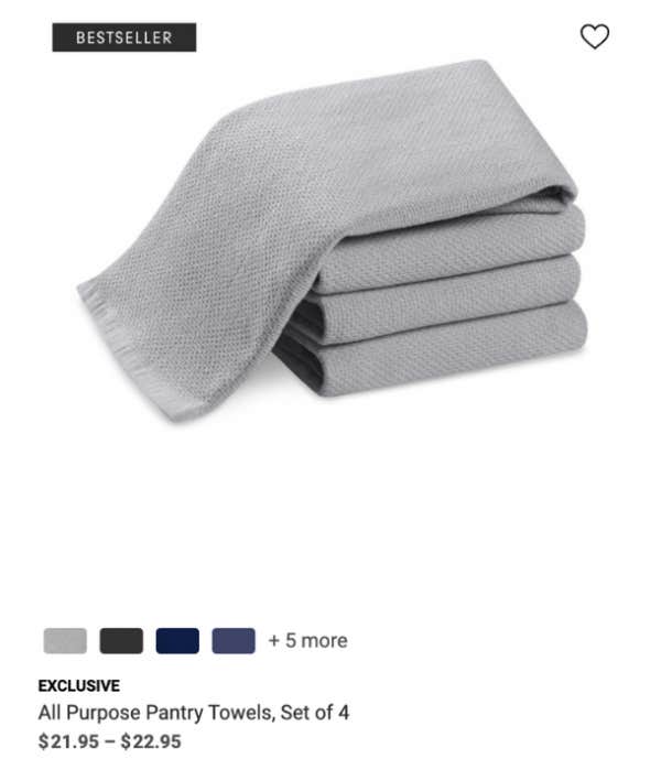Williams-Sonoma - September 2016 Catalog - All Purpose Pantry Towels, Set  of 4, Sage Green