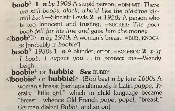 How BOOBs got their name, We Need Some Humor