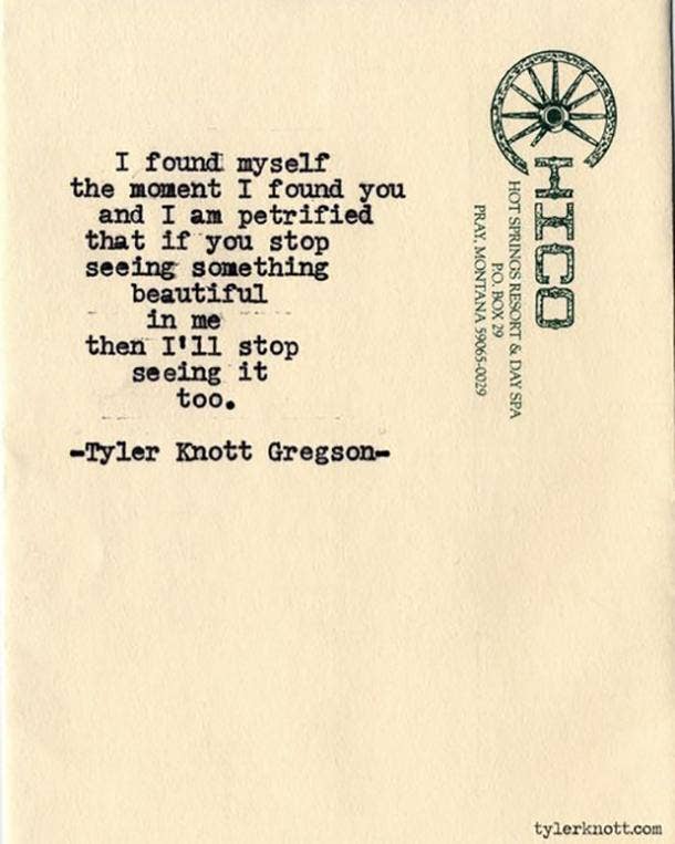 30 Love Poems By Tyler Knott Gregson Are Super Inspiring Yourtango