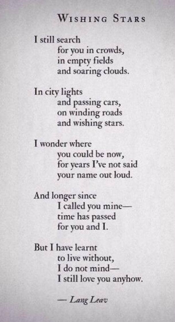 ex boyfriend poems
